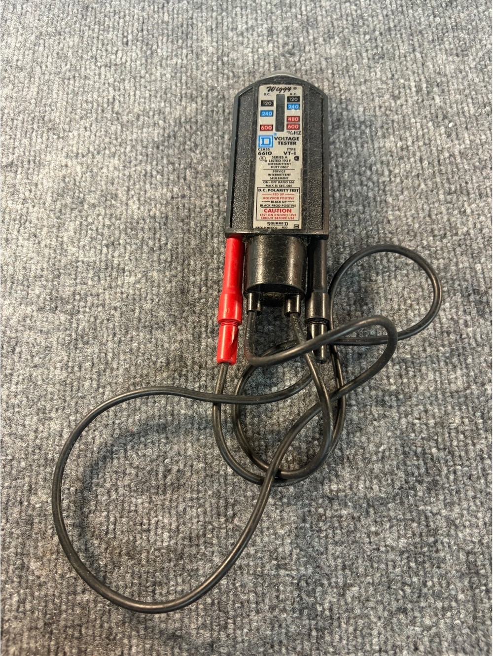 Wiggy Square-D 6610 Type VT-1 Voltage Tester